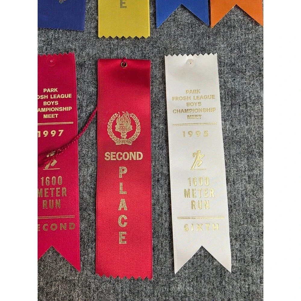 Vintage Award Ribbon Collection Mixed Lot Various Events & Years Colorful